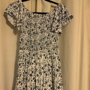 Off Shoulder Floral Mini Dress